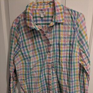 J Crew women's large button down